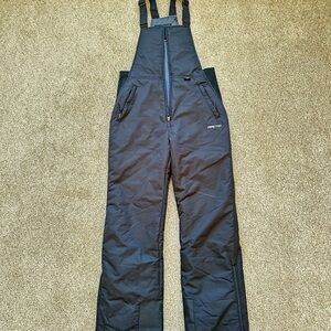 Arctix Black Insulated Snow Bibs with Adjustable Straps